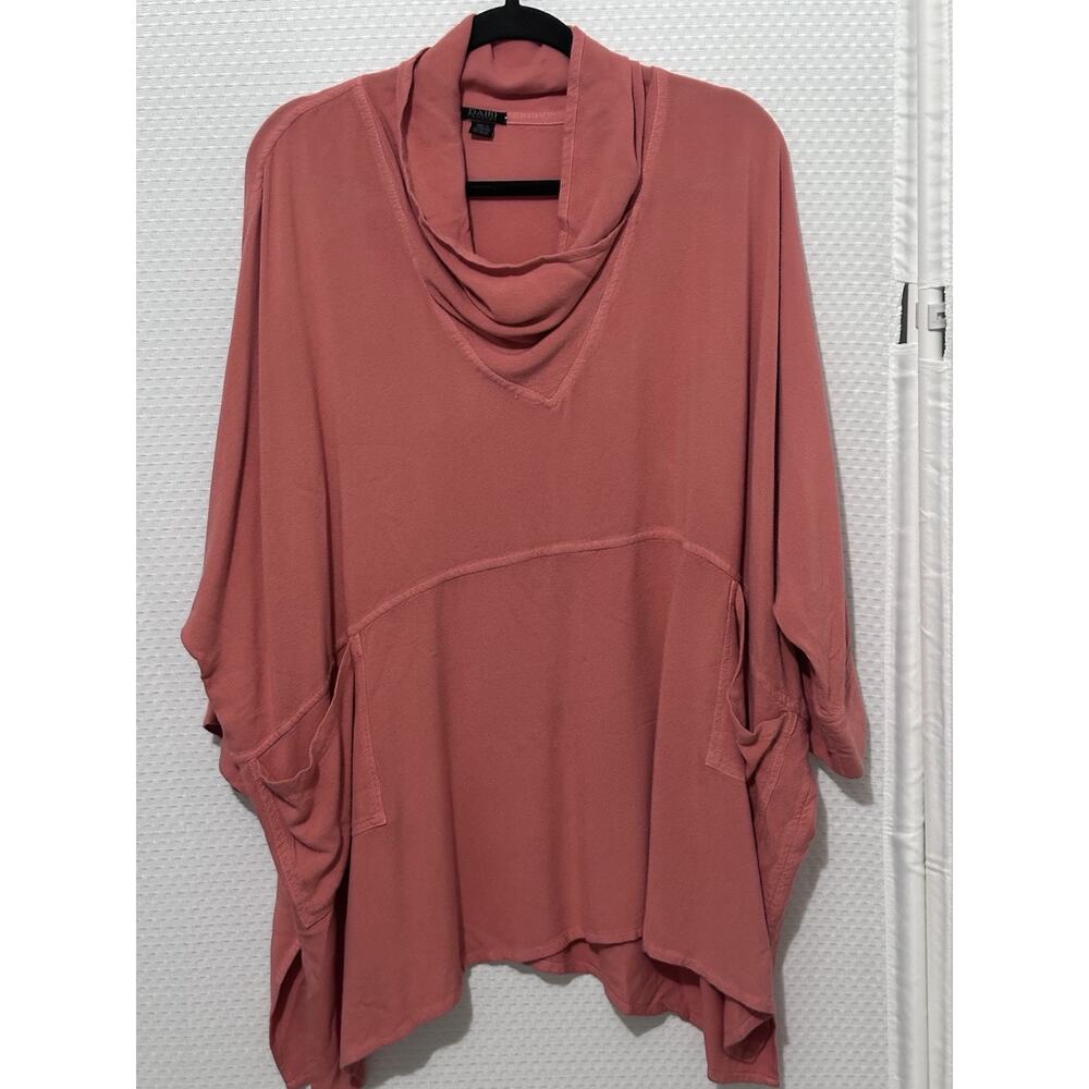 Dairi Fashion Morocco Tunic Top Soft Relaxed Poncho Lagonlook Pockets OS LG XL